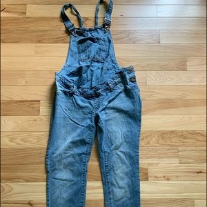 Time and Tru Maternity Overalls bibs fringe bottom